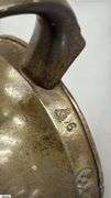 4 J. Abbot Pewter Tankards Some Dents, Tallest 6"