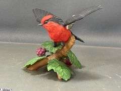 4 Lenox Holiday Porcelain Bird Figurines - 5" of tallest
