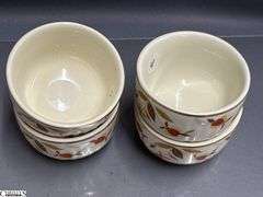 Hall's Jewel Tea Glasses, Teacups, Salt and Pepper - 5.5" of glass