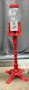 Vintage Gumball Machine Paint Is Chipping 40" Tall