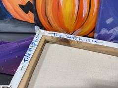 12 Paintings on Canvas Halloween and Witch Themes, Larger 2 16x20"