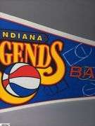 3 Basketball Pennants.  Indianapolis Pacers, 1999/2000 Conseco Fieldhouse Pacers Inaugural Season and Indiana Legends Basketball Pennant