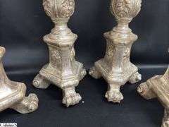 4 Composite Altar Pricket Candle Sticks 24"