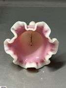 6 Ruffled Edge Glass Bells - 7" of tallest