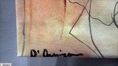 Alejandro Quenigo Q4, Acrylic Painting on Canvas, Measures 36x55"