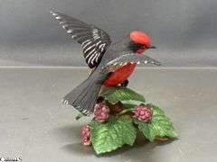 4 Lenox Holiday Porcelain Bird Figurines - 5" of tallest