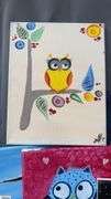 12pcs Painting Party Canvases, Owls, Animals Largest 16x20"