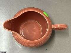 9pcs Fiesta Rose Dish Pieces - 2 Pint Pitcher, Salt and Pepper, Plates, Bowls - 10.5" of largest plate