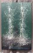 Samuel Tinoco Trees #52, Acrylic Painting on Canvas, Measures 36x55"