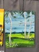 10 Canvas Paintings, Streams, Florals and Others Each Measures 16x20"