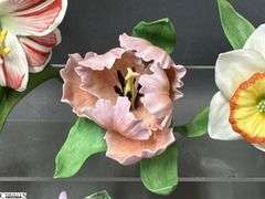 6 Porcelain Flowers - Lenox and Andrea by Sadek - 7.5" of largest