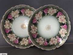 Assorted Handpainted and Printed China Plates - 10" of largest - Pickard, Austrian, Bavarian, and Others