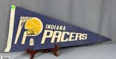 Indiana Pacers Pennant Autographed by Billy Knight and George McGinnis