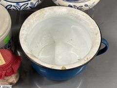 Blue and White Hanging Crocks, Enameled Pot, Snacks Crocks, Pickled Butts