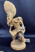 Carved By African Habitat Artist Jibu, Ngalibu Figure 12.5"