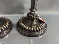 Pair of Silver Plated Candle Sticks 12.5"