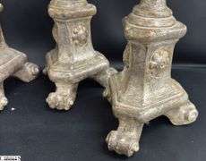 4 Composite Altar Pricket Candle Sticks 24"
