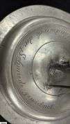 Pewter Guild Cup, Knight Top Engraved “Handwerk der Schmiede Gewidmet”, Some Wear 18” Tall