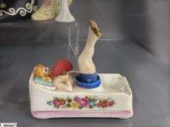Mini Hats, Shoes, Hat Holders, Naughty Nodder Girl Ashtray, Ladies Dress and Purse Collectibles