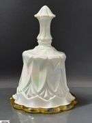 6 Ruffled Edge Glass Bells - 7" of tallest