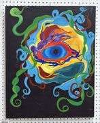 Abstract Oil On Canvas 24x30"