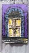 Jorge Hagg Door #06, Acrylic Painting on Canvas, Measures 36x53"