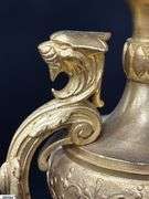 Pair of Bronze Renaissance 4 Arm Candelabras 24" Tall