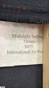 Samuel Tinoco Midnight Sailing, Purple Background Acrylic Painting On Canvas 35x56"