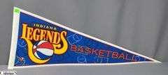 3 Basketball Pennants.  Indianapolis Pacers, 1999/2000 Conseco Fieldhouse Pacers Inaugural Season and Indiana Legends Basketball Pennant