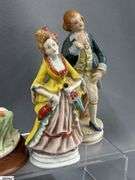 Made In Occupied Japan and Other Figurines Some Wear, 4" Tallest