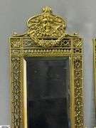 William Tonks & Sons Brass Mirrored Double Arm Candle Sconces 8.5"x20" Tall