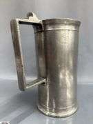 8pcs Graduated Pewter Measuring Cups Tallest 9"