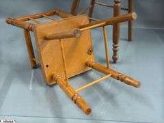 4pcs Wooden Doll High Chairs, and Ice Cream Parlor Chairs, Largest 18.5"