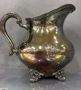 2 Silver Plated Pitchers Reed and Barton "Regent" Pattern Tallest 8"