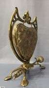 Hammered Brass Dinner Gong 9x12" With Striker