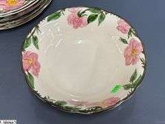 Franciscan Desert Rose Plates and Bowls - 10.5" of dinner plate - some chipping - approx 25pcs