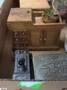 Doll House, with Furniture and Accessories, Other Minis, Some Wear, House 26"x28"