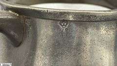 3 Pewter J. Abbot Gateshead, 1 Quart, Pint and 1/2 Pint Measures