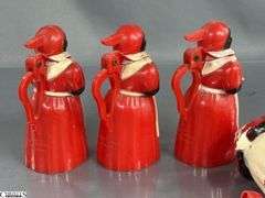 Vintage Aunt Jemima Spice Set, Nutmeg, Paprika, Cinnamon, x2, Uncle Mose Salt and Peppers, Pitchers, All Have Some Wear, 5.5" Tallest