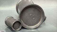 7pcs Graduated Pewter Handled Measuring Cups 4"x7.25" Tall