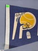Indiana Pacers Pennant Autographed by Billy Knight and George McGinnis