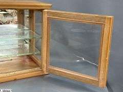 Wooden Table Top Display Case 14x8x13.5'
