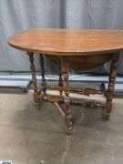 Gate Legged Drop Side Table, 36"x14"x30" Drops 15"