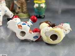 Clown Collectibles, and Figurines Marked Japan, Hong Kong, Music Boxes, Planter, Tallest 10"