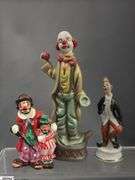 Clown Collectibles, and Figurines Marked Japan, Hong Kong, Music Boxes, Planter, Tallest 10"