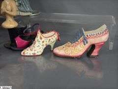 Mini Hats, Shoes, Hat Holders, Naughty Nodder Girl Ashtray, Ladies Dress and Purse Collectibles