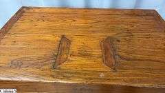 Vintage Chinese Double Door Cabinet 34x21x34" Tall, Missing Locking Pin