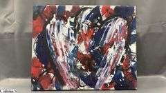 3 Alummoa Zumigo Winged Figures #15, 16 and 17, Abstract Mixed Media and Oil Each Measures 20.5x26.5" Signed On The Back