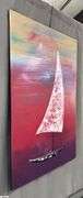 Samuel Tinoco Boat #6, Acrylic Painting on Canvas 36x56"