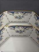 Seizan "Mood Indigo" Floral Motif China - Approx 40 pcs - 11.5" of largest piece